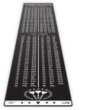 Studio M Dartmat - Inclusief Uitwerpschema - 57 x 237 cm - Zwart