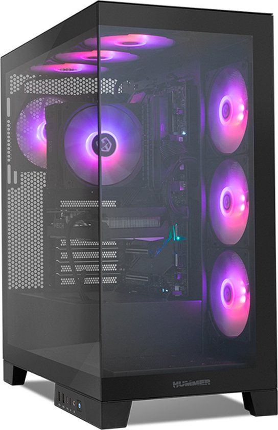 NOX Hummer Glock Zwart Midi-Tower ATX/Micro ATX/ITX PC Behuizing