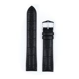 Hirsch Horlogeband - Duke Zwart - Leer - 12mm