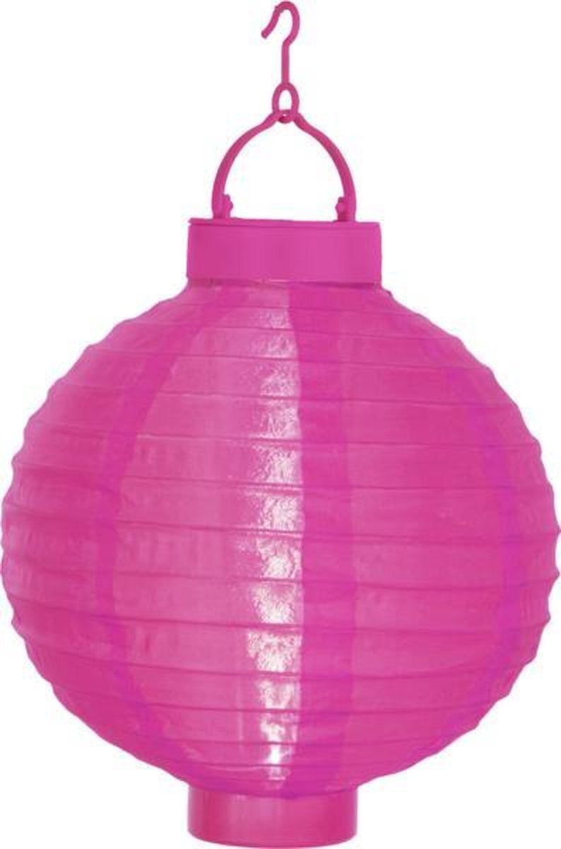 RTM Lighting Solar Lantaarn -Roze -Wit Licht -22CM -Zonne-Energie