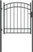 vidaXL Portail EMMEN 104 x 98,5 cm Verrouillable Acier thermolaqué