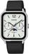 Casio MTP-M305L Serie Herenhorloge - Zilverkleurig Stalen Kast - Zwart Leren Band - Wit Wijzerplaat - Kwarts - 5 ATM