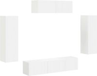 vidaXL meuble TV 5 pièces Blanc