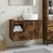 Maison Exclusive - Ensemble de meubles de salle de bain, 2 pièces, chêne fumé
