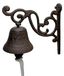 Solidchoice - Sonnette en fontein - Aspect de maison de campagne antique - Résistant aux intempéries - Brun - Son fort - Parfait pour porte d'entrée et décoration de jardin