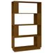 VidaXL Boekenkast/kamerscherm 80x25x132 cm massief hout honingbruin