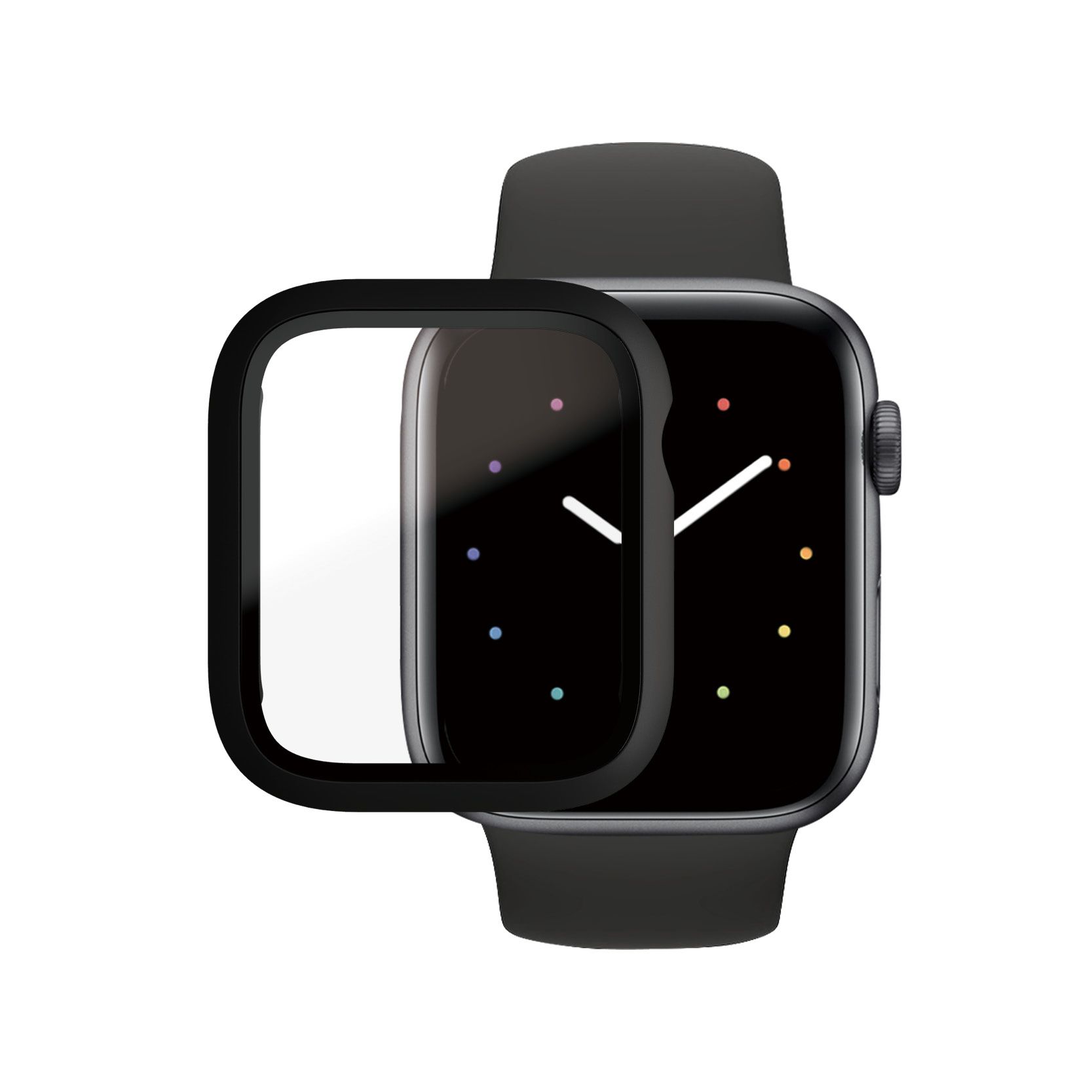 PanzerGlass Screen Protector for Apple Watch Series 4/5/6/SE 44mm - Black