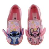 Leomil Lilo & Stitch - Pantoffels kinderen voor meisjes - Angel en Stitch Sloffen kind slip-on - Schoenen van 2 tot 8 jaar - Maat 27 - Roze
