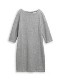 Tom Tailor Gezellige damesjurk met 3/4 mouwen - 1048782, 21373 - Medium Silver Grey Melange, 36