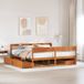 Maison Exclusive - Lit en bois massif sans matelas, brun lavé, 180x200 cm
