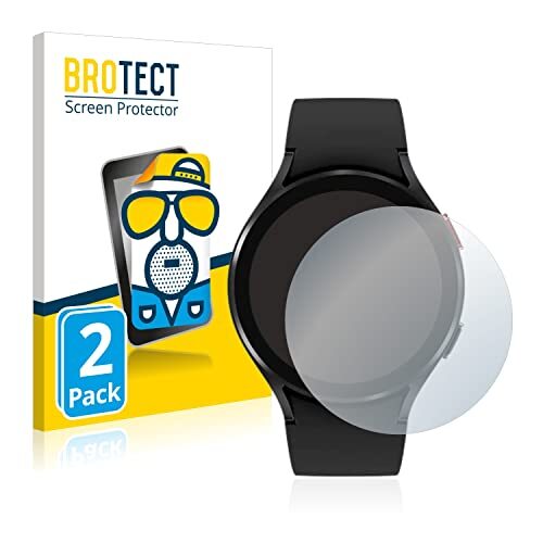 brotect 2x Antireflecterende Beschermfolie compatibel met Samsung Galaxy Watch 4 (44mm) Anti-Glare Screen Protector, Mat, Ontspiegelend