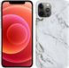 BASEY. - iPhone 12 Pro Case - Marble Design - White - Hard Cover