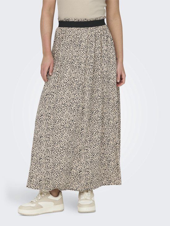 ONLY Onlvenedig AOP Life Long Skirt Wvn 15251761 - Silver Mink/Lina - XS