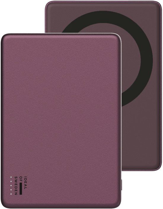 iDeal of Sweden Slanke Powerbank MagSafe 5000 mAh Kersenlak - Cherry
