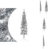 vidaXL Halve Kerstboom - 120 cm - Zilver