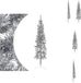vidaXL Halve Kerstboom - 120 cm - Zilver