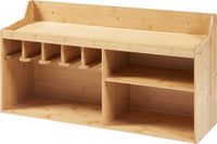 [en.casa] Gereedschap wandrek Gjemnes 86x25x45 cm bamboe
