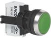 BACO BAL21AA82B L21AA82B Druktoets Kunststof frontring, Verchroomd Groen
