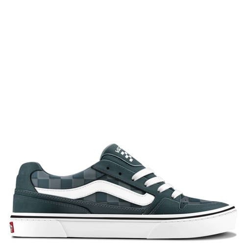 VANS Caldrone katoenen sneakers - grijsgroen/wit