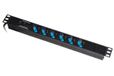 Link LKMP06W Wireless meervoudige socket 19 inch met 6 stopcontacten Italiaans/Schuko en 16 A stekkers