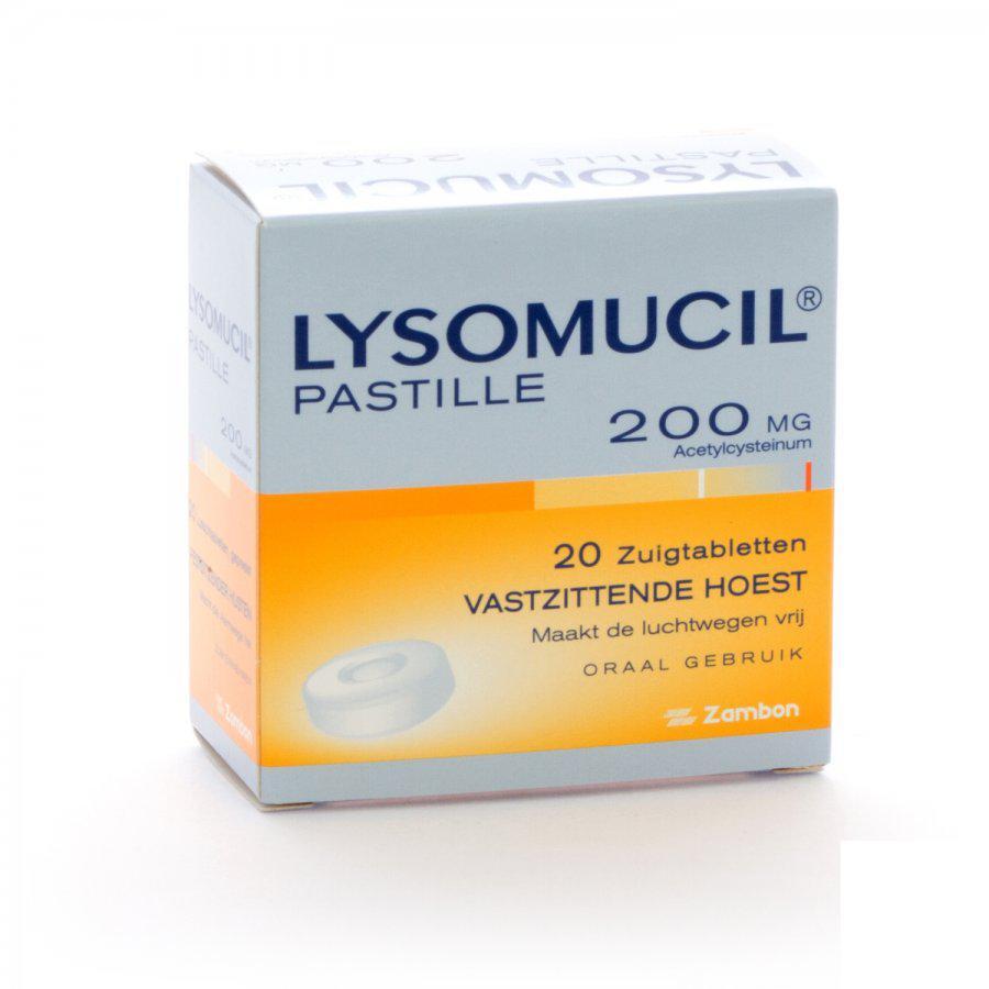 Lysomucil 200mg Zuigtabletten 20 stuks