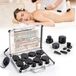 Merkloos Stone Massageset - Massagestenen Basalt - 21 stuks - Met Warmteapparaat - Draagbaar