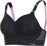 Triumph Triaction Hybrid Lite P Sportbeha - Maat 80D - Zwart/Grijs/Roze - Dames