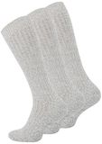 Cotton Prime Kniekousen grijs gemêleerd