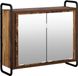 vidaXL Hangkast Oud hout 64 x 20 x 56,5 cm