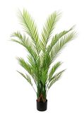 Areca Kunstpalm, kunstplant, palm, kunstpalm, kunstboom, decoratieve plant, kamerplant, tropische groene plant, kunstplant, kunstbloem, kantoorplant, palmbladeren bloemen, tropisch