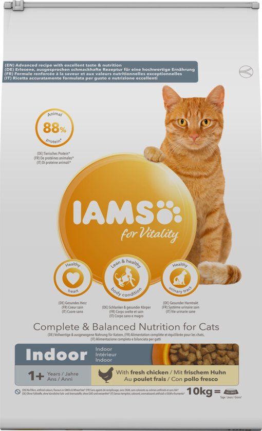 IAMS Kat Adult Indoor Kip - 10 kg