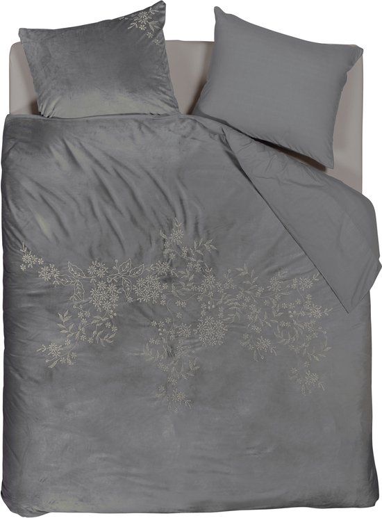 Beddinghouse Arya dekbedovertrek - Lits-Jumeaux - 240 x 200/220 cm - Grijs