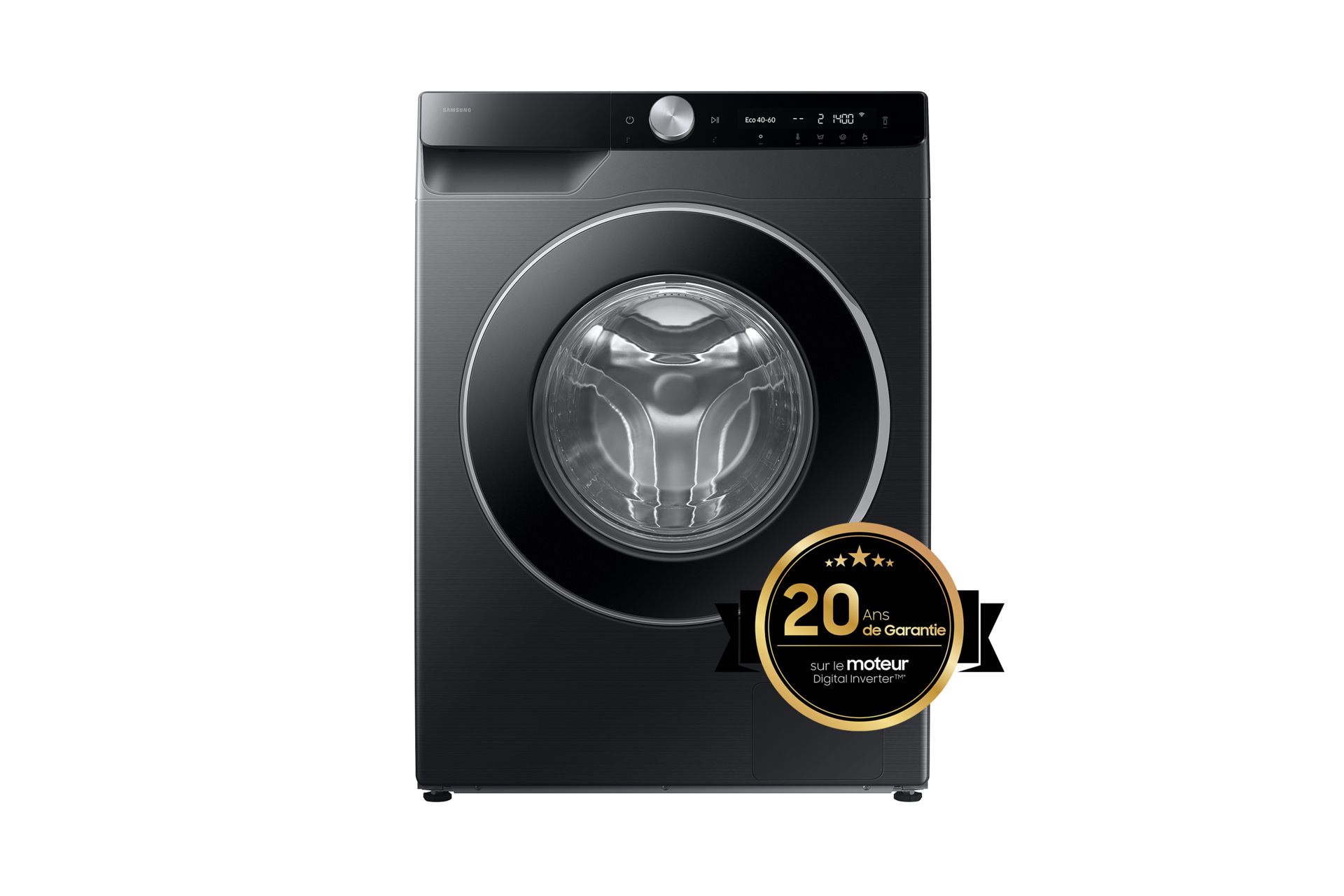 Samsung SuperSpeed WW90DG6U25LBU3 9 kg 1400 RPM Front Load Washing Machine - Black
