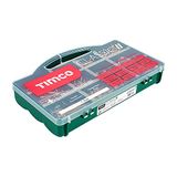 TIMco CLASSICTRAY Gepassiveerde schroeven, gemengd, koffer, geel