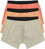 Men Plus - Heren - Midpants FLEXLASTIC® set van 3 OEKO-TEX onderbroek tot 8XL - Terra - Maat L