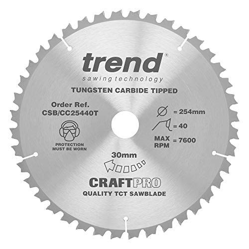 Trend CSB/CC25440T Craft Blade CC 254MM x 40T x 30MM
