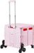 VEVOR Winkelwagen, Opvouwbaar, Aluminium, Roze, 65L, 4 Wielen