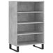 VidaXL Hoge kast, betonkleur, 57x35x90 cm, houtvezelplaat