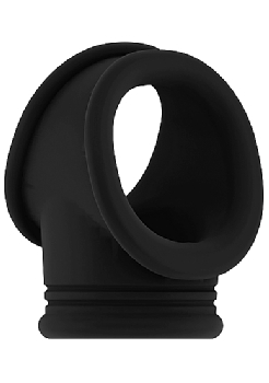 Sono - No.48 - Cock Ring with Ball Strap - Black