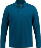 JP 1880 Chemise polo homme manches longues piqué bleu-vert taille L