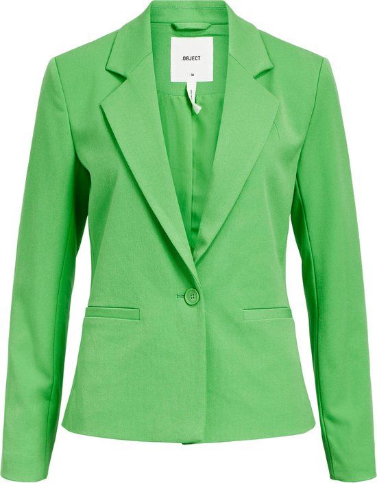 Object Objlisa L/s Button Blazer Noos - Vibrant Green - Size 34