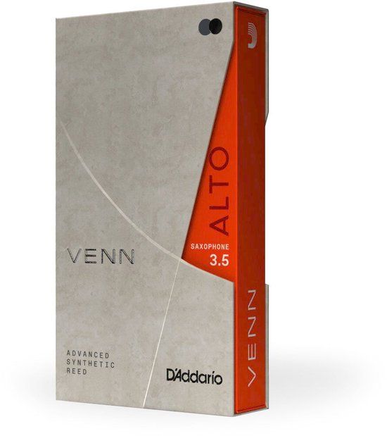 D'Addario Woodwinds VAS0135G2 VENN Alto Saxophone Reed G2 3.5