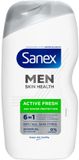 Sanex Douchegel Men Active Fresh - 6 x 400 ml - Voordeelverpakking