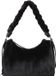 Coccinelle Boheme Sac bandoulière en fausse fourrure Noir / Noir zwart