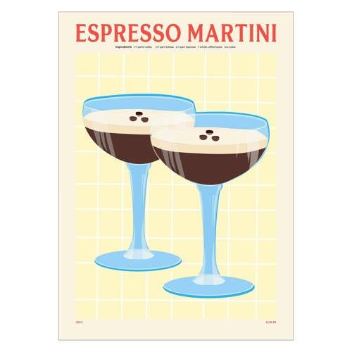 Poster & Frame PSTR Studio Poster & Frame Poster - PSTR studio x Elin PK - Espresso Martini (30 x 40 cm cm)