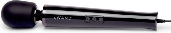 Le Wand Powerful Plug-In Vibrerende Massage Vibrator Zwart