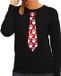 Bellatio Decorations Kersttrui/Kerst sweater kerstmannen - dames XXL