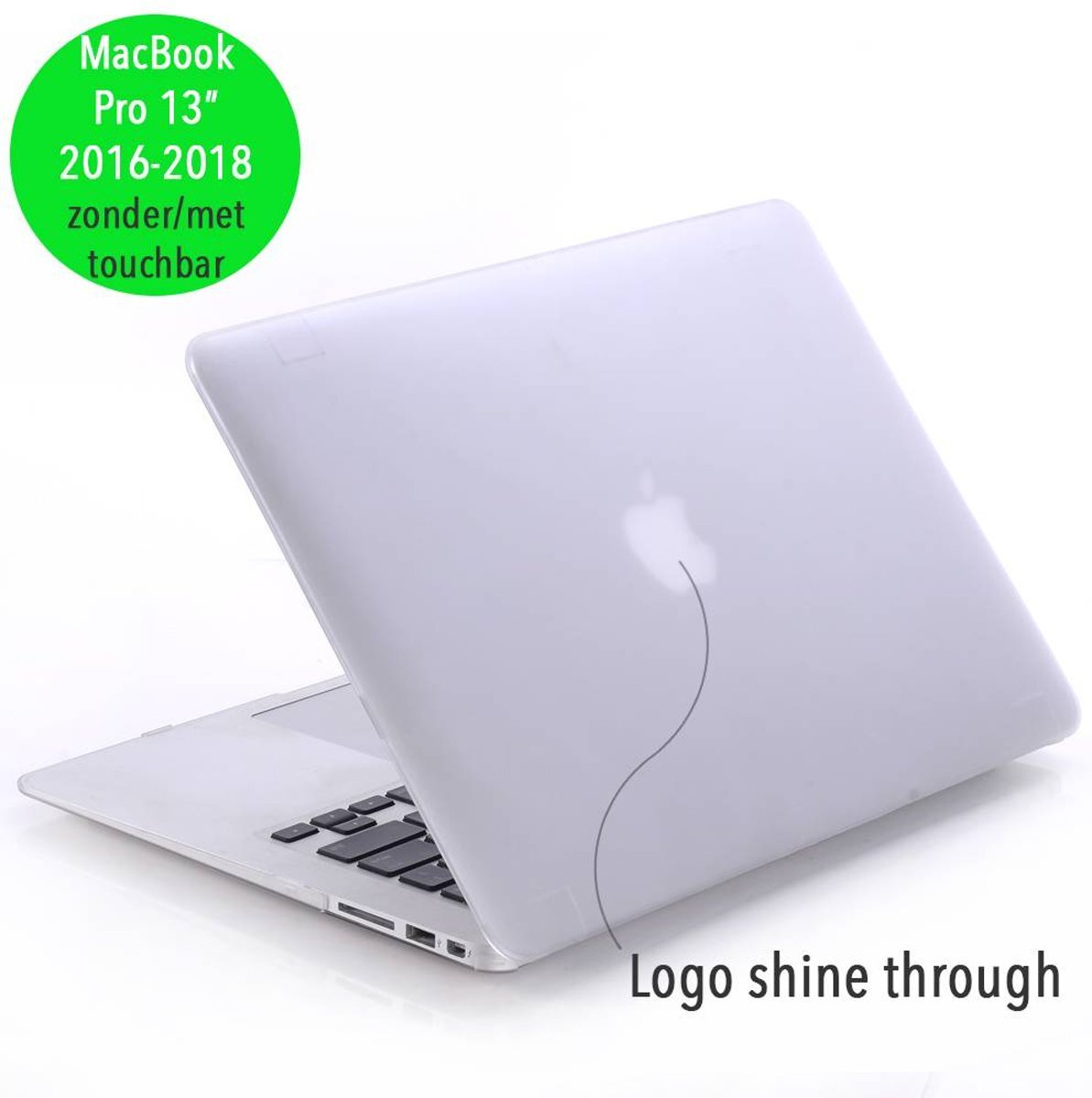 Lunso - hardcase hoes - MacBook Pro Retina 13 inch (2016-2018) - mat transparant