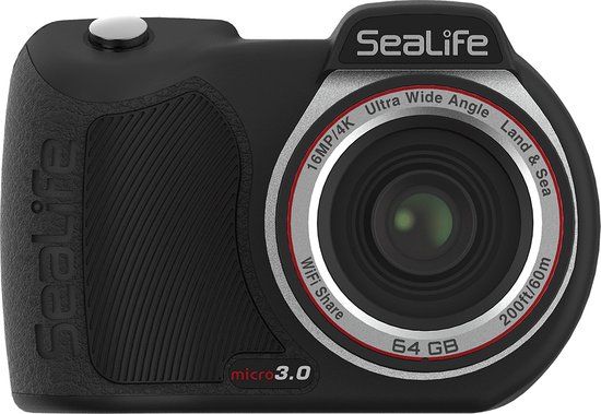 SeaLife Micro 3.0 WiFi 64GB 4K Onderwatercamera - Zwart