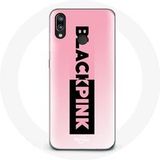 Blackpink Hoesje voor Huawei P20 Lite Zwart Roze Logo Roze Achtergrond Maniacase